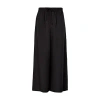 Loewe Cropped Viscose And Linen Pants In Black