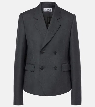 LOEWE CROPPED WOOL BLAZER