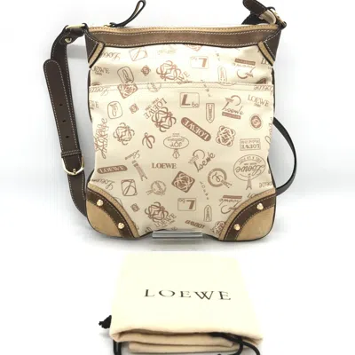 Pre-owned Loewe Crossbody Bag With Anniversary Women's Logo () In White