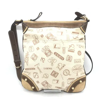 Pre-owned Loewe Crossbody Bag With Anniversary Women's Logo () In White