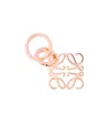 Loewe Anagram Logo-engraved Brass Keyring In Nude