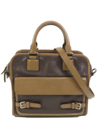 Pre-owned Loewe Cruz Tote Bag In Brown