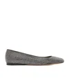 Loewe Toy Crystal-embellished Suede Ballet Flats In Black