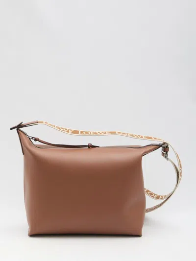 Loewe Cubi Crossbody Bag In Brown