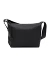 Loewe Loop Full-grain Leather Messenger Bag In Black