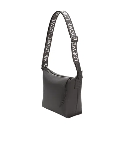 Loewe Cubi Zipped Small Crossbody Bag In Gray