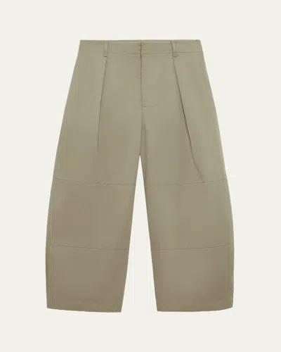 Loewe Curved Leg Trousers In Green