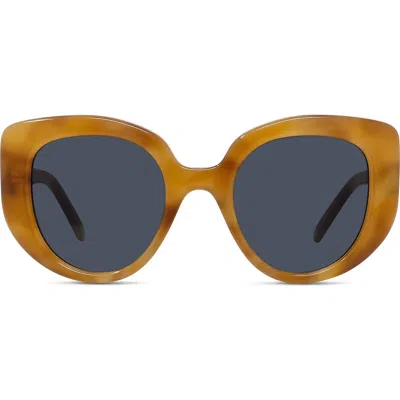 Loewe Curvy 49mm Small Butterfly Sunglasses In Brown