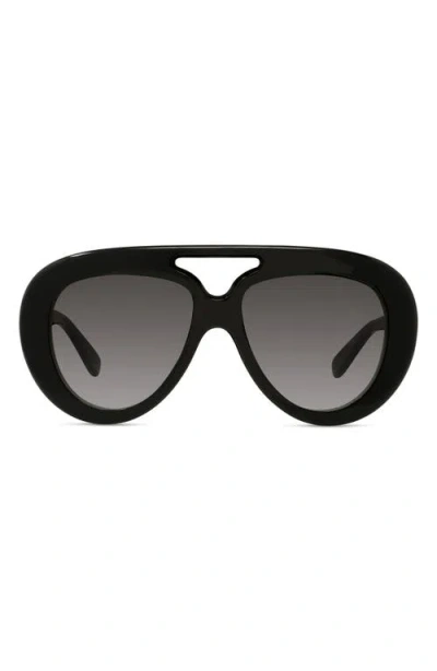 Loewe Aviator-style Acetate Sunglasses In Black