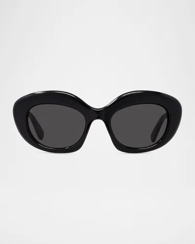 Loewe Curvy Lw40153i Sunglasses In Black