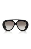 Loewe Shield Sunglasses In Black