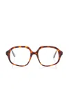 Loewe Curvy Oversized Square-frame Acetate Glasses In Brown