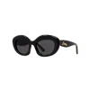 Loewe Curvy Smoke Cat Eye Ladies Sunglasses Lw40153f 01a 54 In Black
