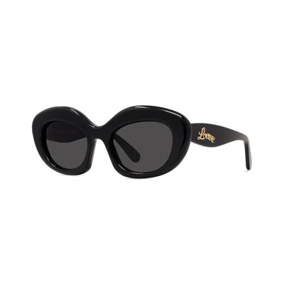 LOEWE LOEWE CURVY SMOKE CAT EYE LADIES SUNGLASSES LW40153I 01A 51