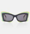 Loewe Curvy Square Sunglasses In Multicoloured