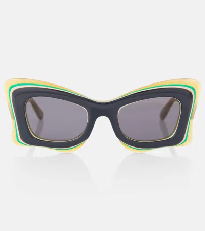 Loewe Curvy Square Sunglasses In Gray