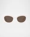 Loewe Curvy Sunglasses In White