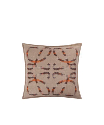 Loewe Cushion In Wool And Cashmere In Brown
