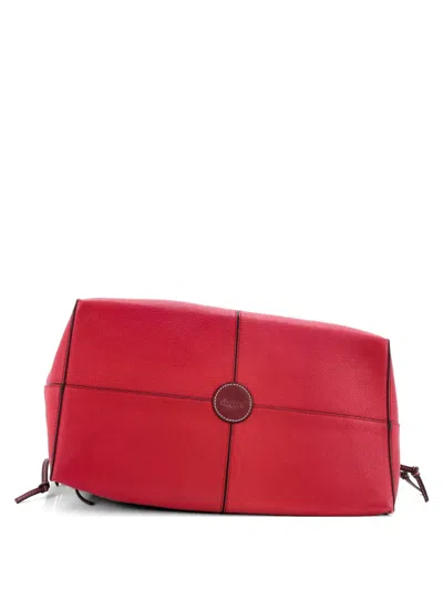 Pre-owned Loewe Cushion Leather Large Tote Bag In Red