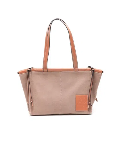 Loewe Cushion Tote Bag In Brown