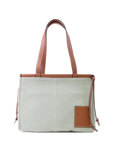 Pre-owned Loewe Cushion Tote Bag In Green