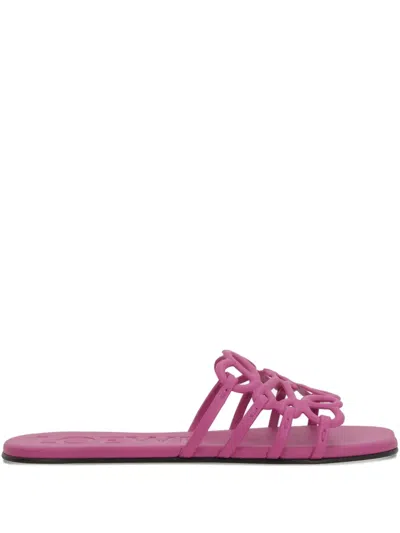 Loewe Cut-out Leather Slides