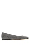 Loewe Toy Crystal-embellished Suede Ballet Flats In Black