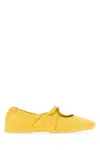 Loewe Nappa Leather Ballerinas Flat Sole Round Toe In Yellow