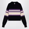 Loewe Cotton Polo Sweater In Blue