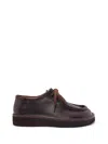 Loewe Faro Leather Loafers In Dark Brown
