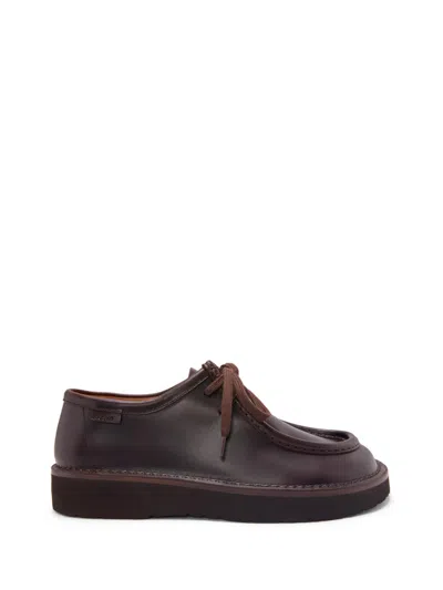 LOEWE DARK BROWN LACE UP DRESS SHOES