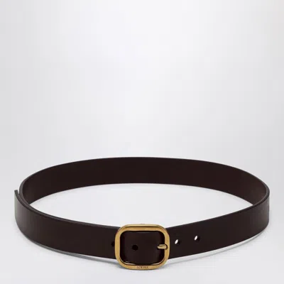 Loewe Dark Brown Leather Belt