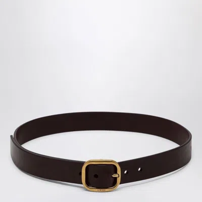 Loewe Dark Brown Leather Belt