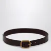 Loewe Dark Brown Leather Belt Women In Brown