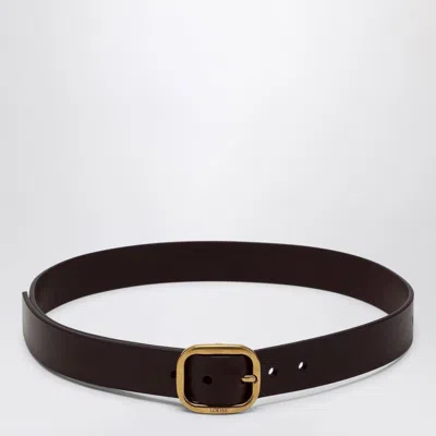Loewe Dark Brown Leather Belt Women