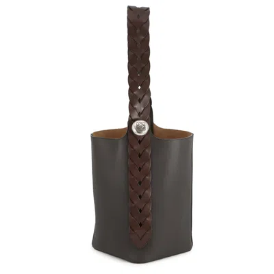 Pre-owned Loewe Dark Brown Leather Tote Bag ()