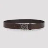 Loewe Chunky Anagram Adjustable Calf Skin Belt In Brown