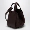 LOEWE DARK BURGUNDY LEATHER HAMMOCK BAG