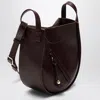 Loewe Small Hammock Leather Crossbody Bag In Burgundy