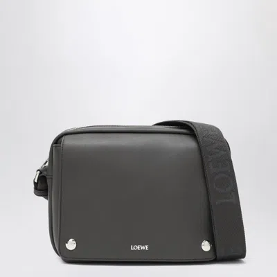 LOEWE LOEWE  DARK GRAY MEDIA PEBBLE SHOULDER BAG