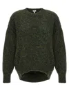Loewe Multi-panel Design Wool-blend Jumper In Dark Green