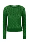 Loewe Women Dark Green Nylon Blend Sweater