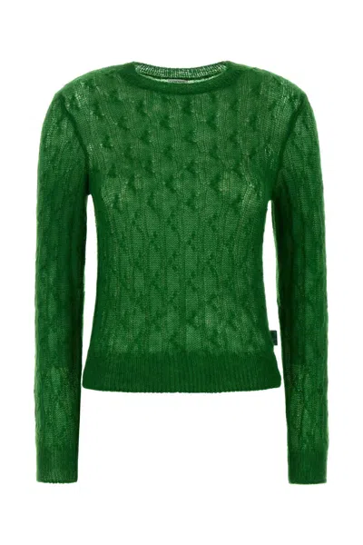 Loewe Dark Green Nylon Blend Sweater