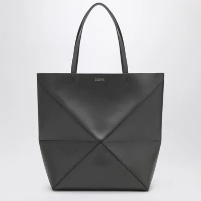 LOEWE LOEWE DARK GREY PUZZLE FOLD TOTE XL BAG