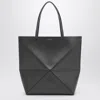 Loewe Extra Large Leather Puzzle Fold Tote Bag In Gray