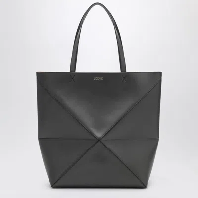 LOEWE LOEWE DARK GREY PUZZLE FOLD TOTE XL BAG WOMEN