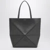 Loewe Extra Large Leather Puzzle Fold Tote Bag In Gray