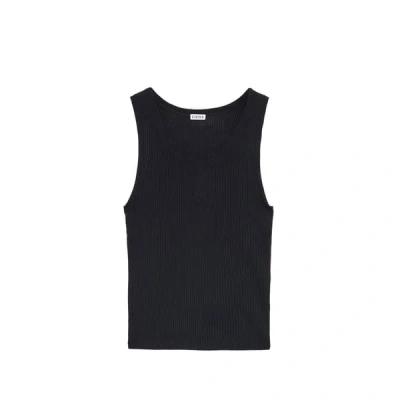 Loewe Débardeur Anagram En Soie Mélangée In Black