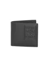 Loewe Logo-embossed Leather Billfold Wallet In Black