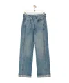 Loewe Deconstructed Logo-patch Jeans In Gray
